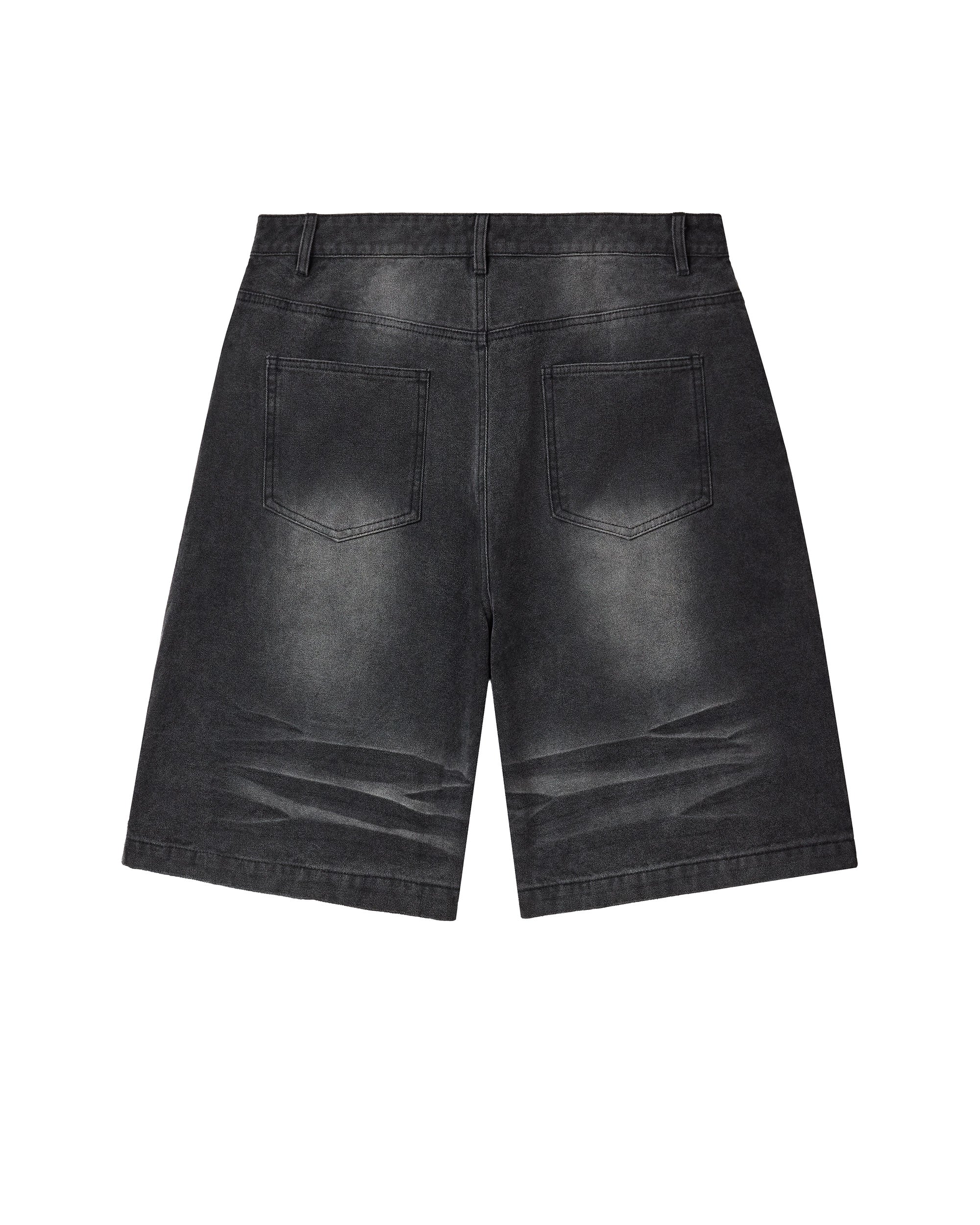 BLACK 1980S JORTS