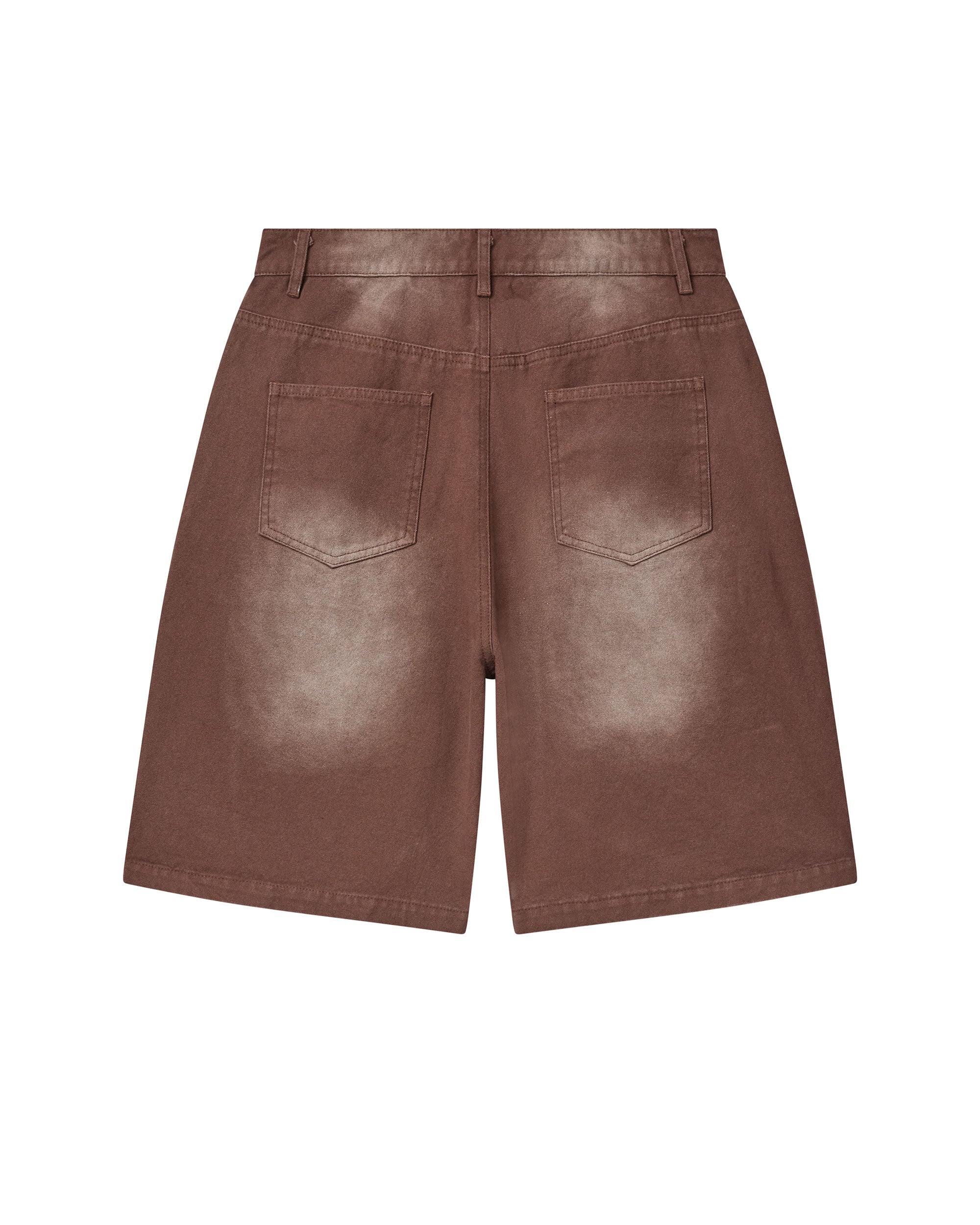 BROWN 1980S JORTS