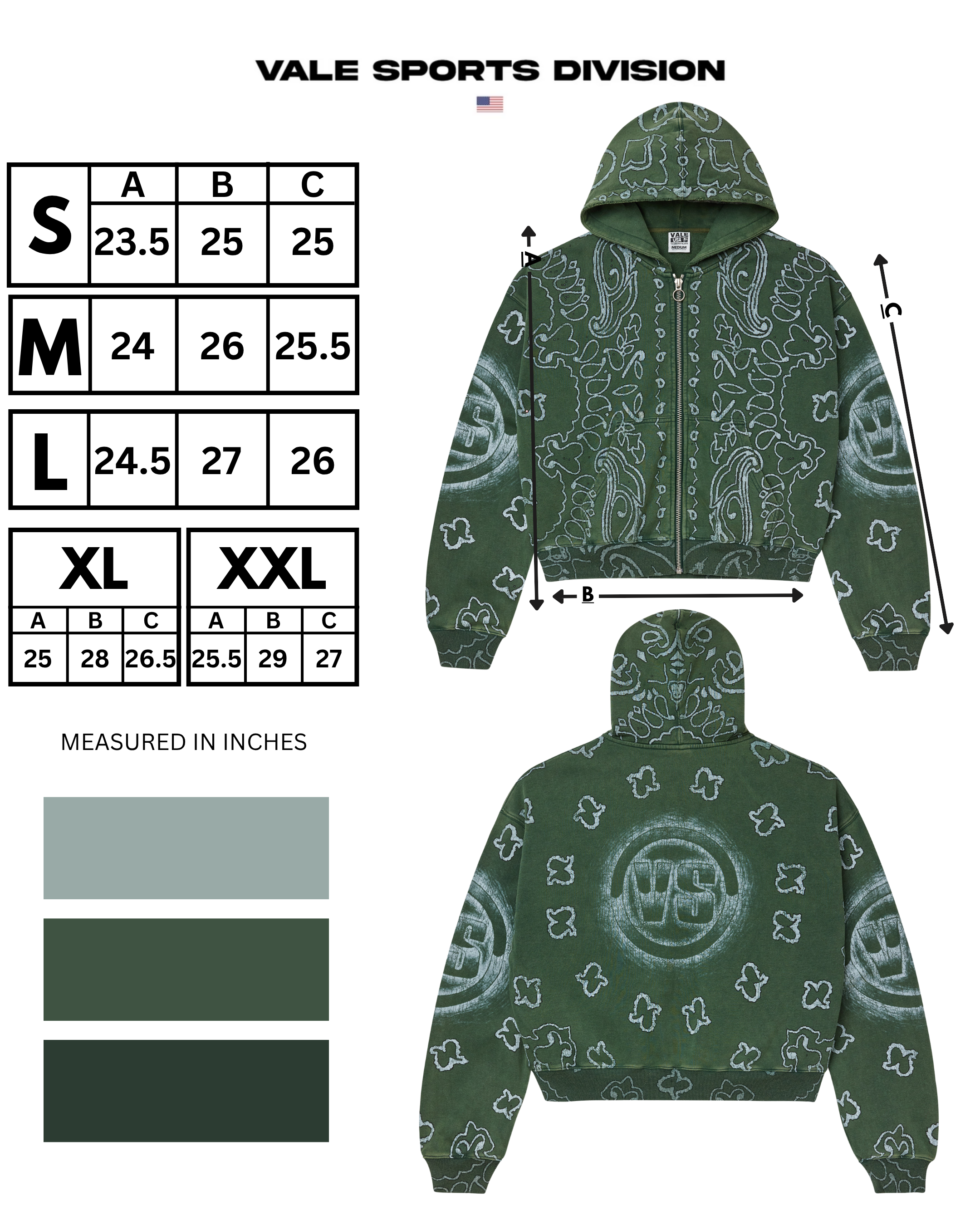 GREEN FLAG ZIP UP